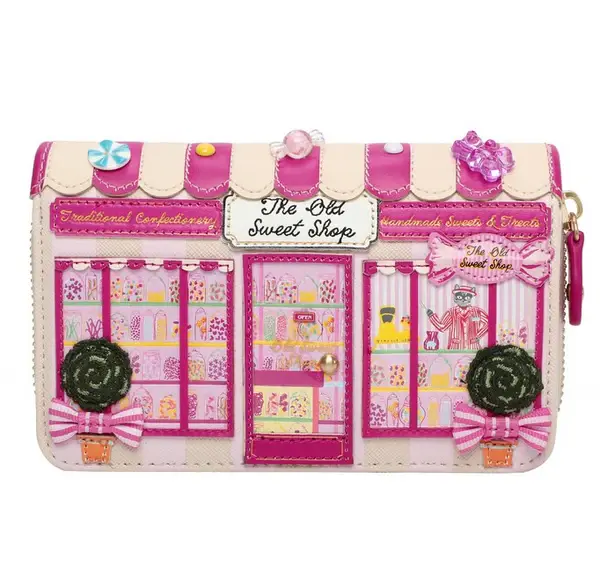The Old Sweet Shop Medium Ziparound Wallet
