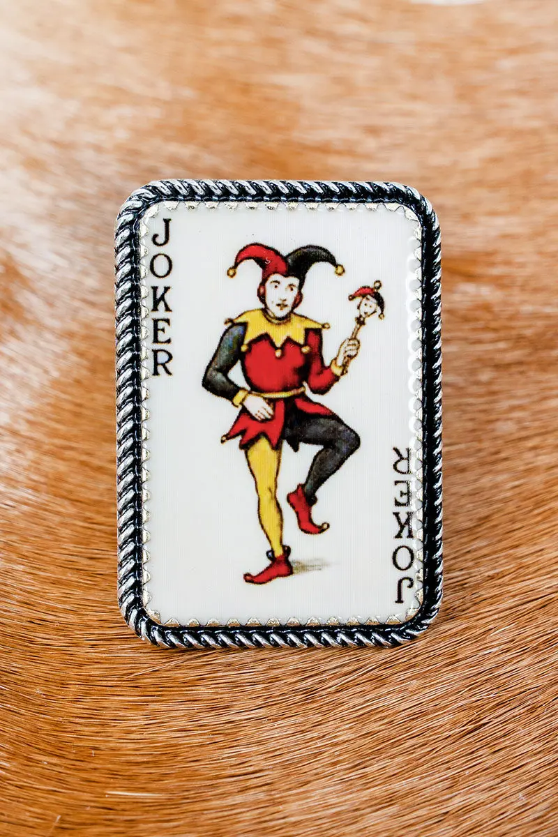 The Wild Card Silvertone Ring