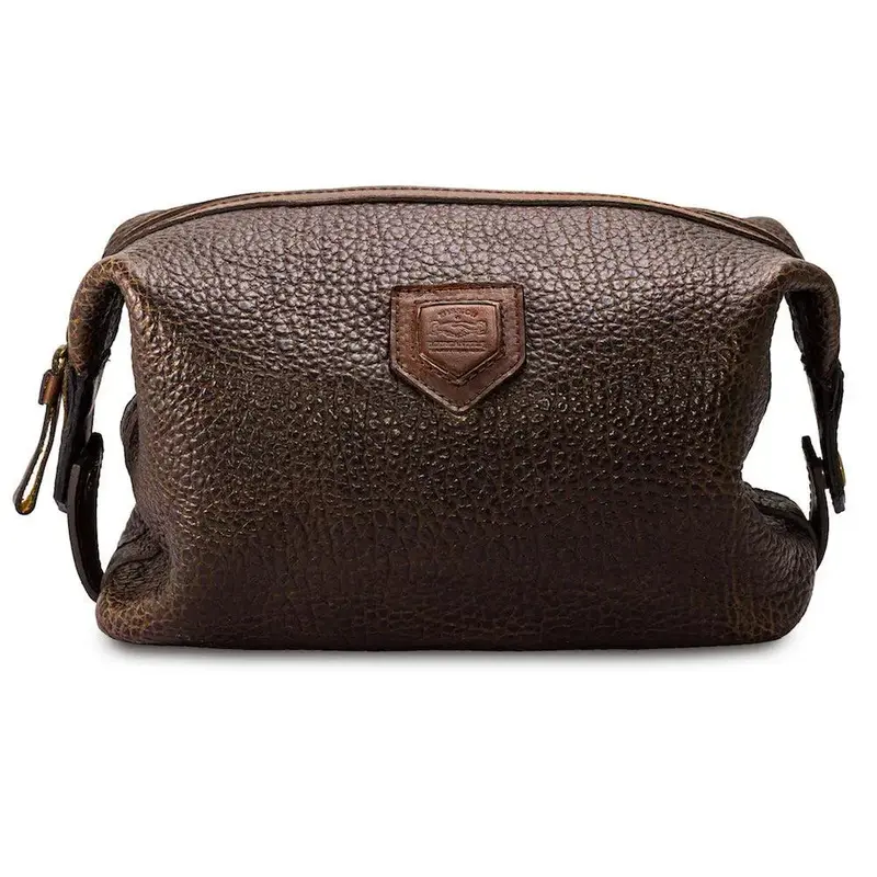 Theodore Leather Toiletry Wash Bag