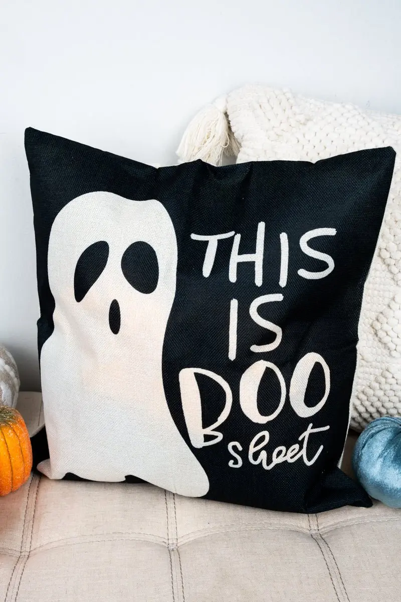 This Is Boo Sheet Decorative Pillow Cover