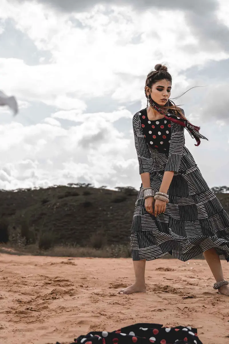 Tiered Sleeve Dress