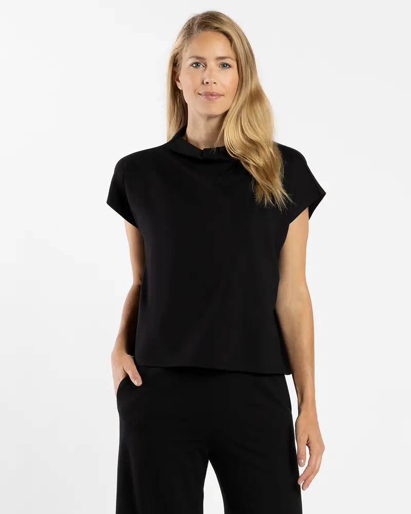 Tillie Ponte Top in Black