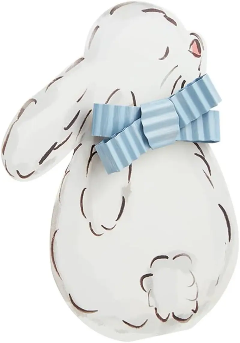 Tin Bow Bunny Sitter by MudPie