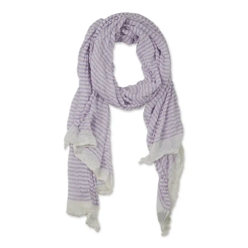 Tiny Lilac Stripe Insect Shield Scarf
