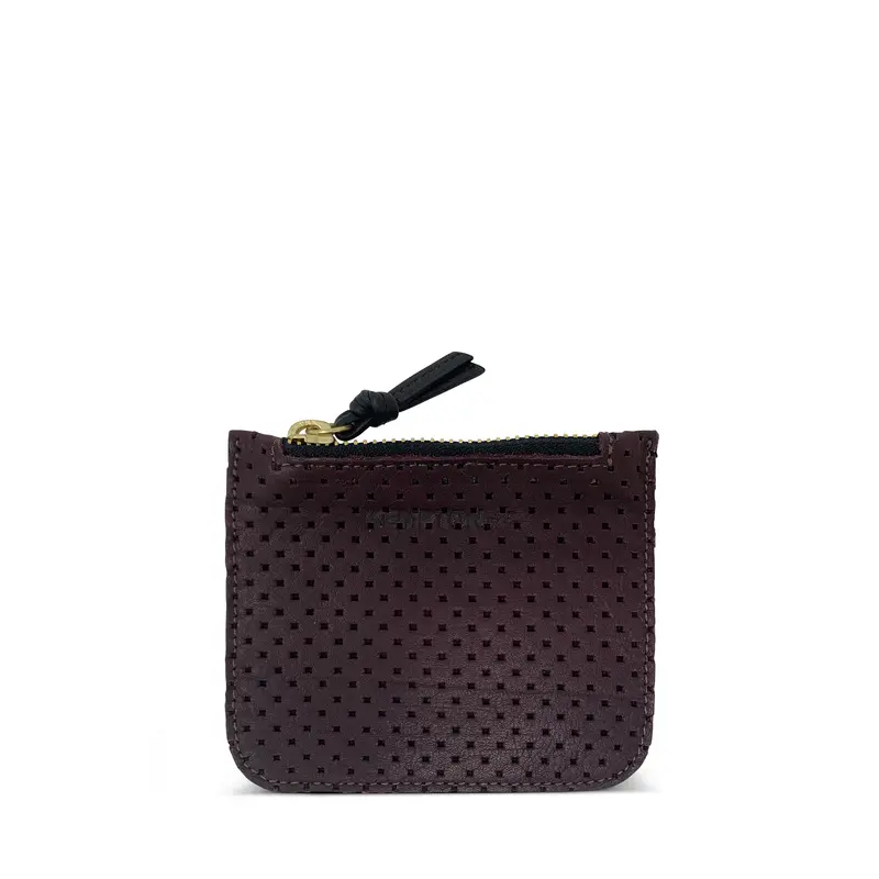 Tiny Pouch Oxblood Perf