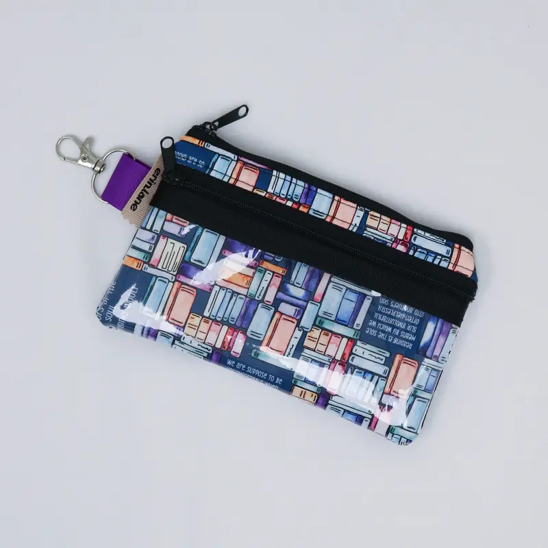 Tiny Trip Double Zipper Wallet in No Shelf Control