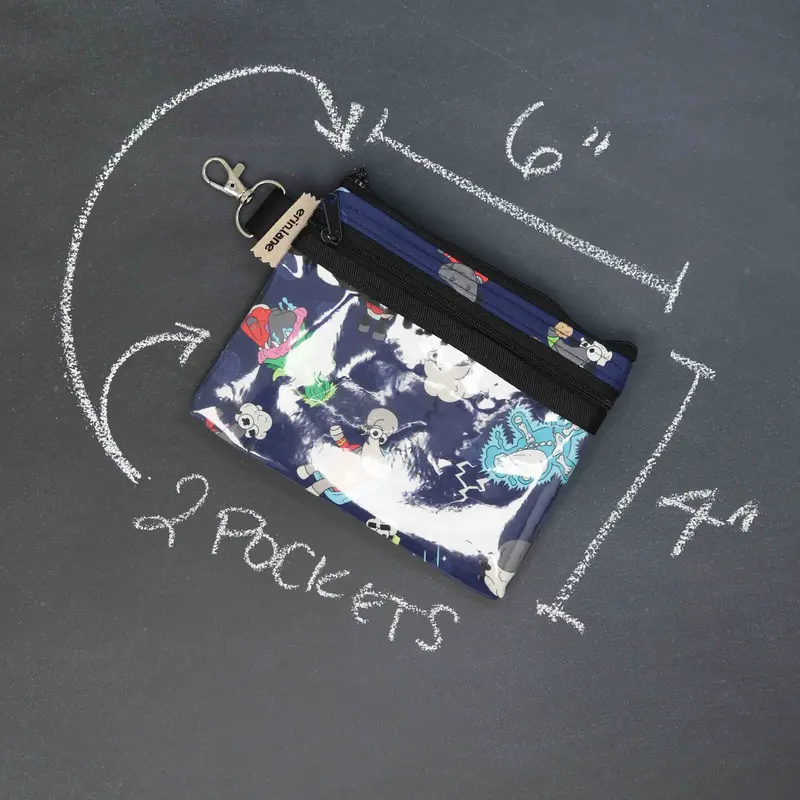 Tiny Trip Double Zippered Wallet in Star Trek Sheeple