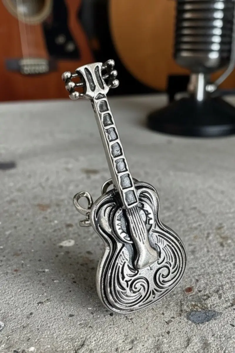 TIPI Nashville Strings Silvertone Ring