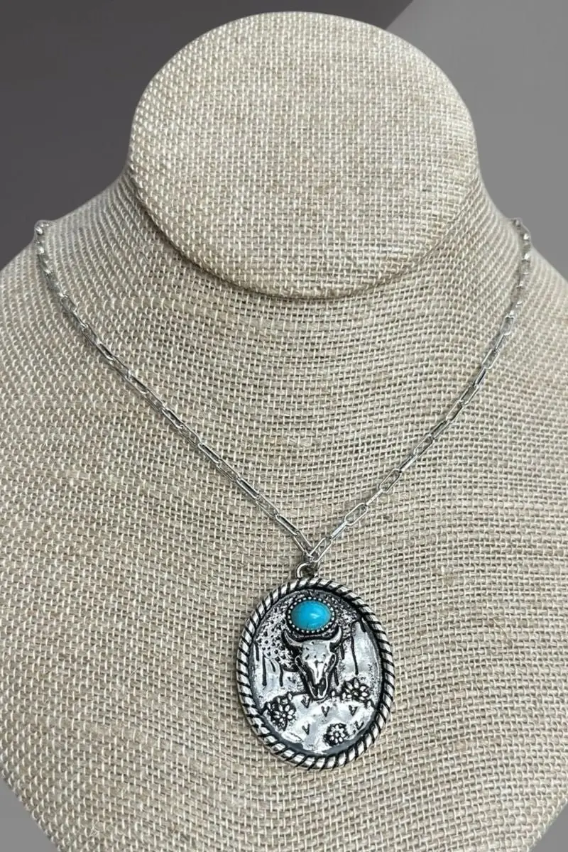 TIPI Thistle & Thorn Silvertone Necklace