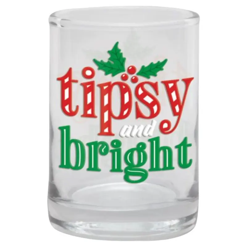 Tipsy and Bright 3oz Shot Glass