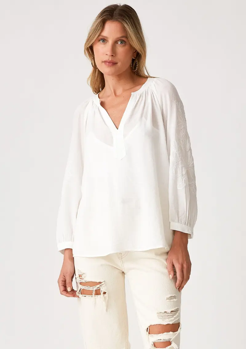 Tobi Embroidered Blouse