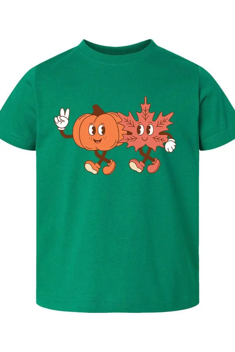 Toddler Retro Fall Friends Fine Jersey Tee