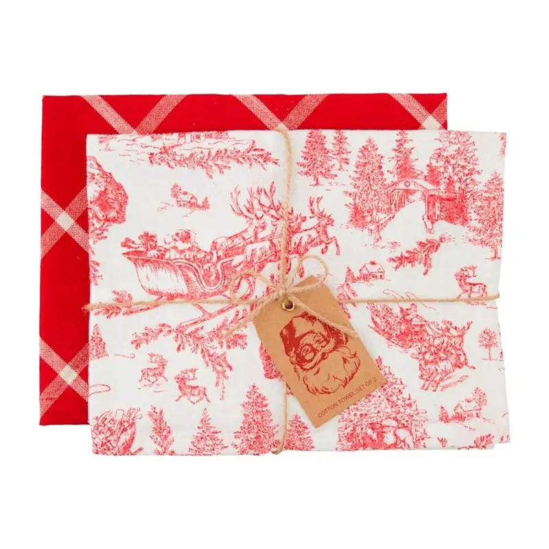 Toile Print Towel by Mudpie