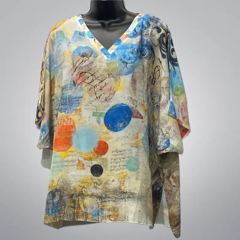 Top With Watercolor Print