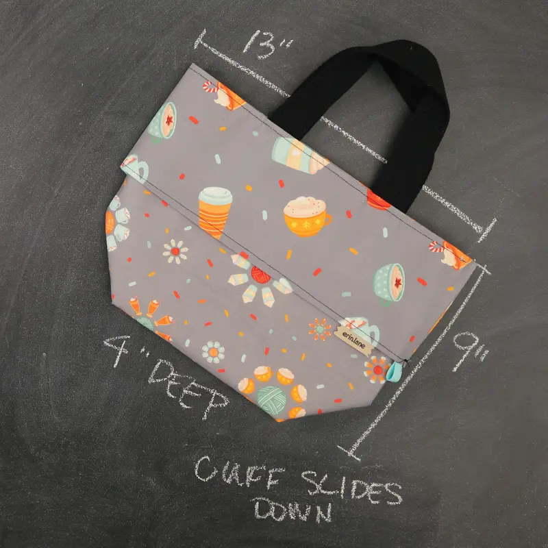 Tote-a-me Collapsing Project Tote Bag in Let's Get Toddy