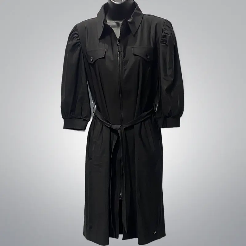 Travel Strech Front Zip Dress