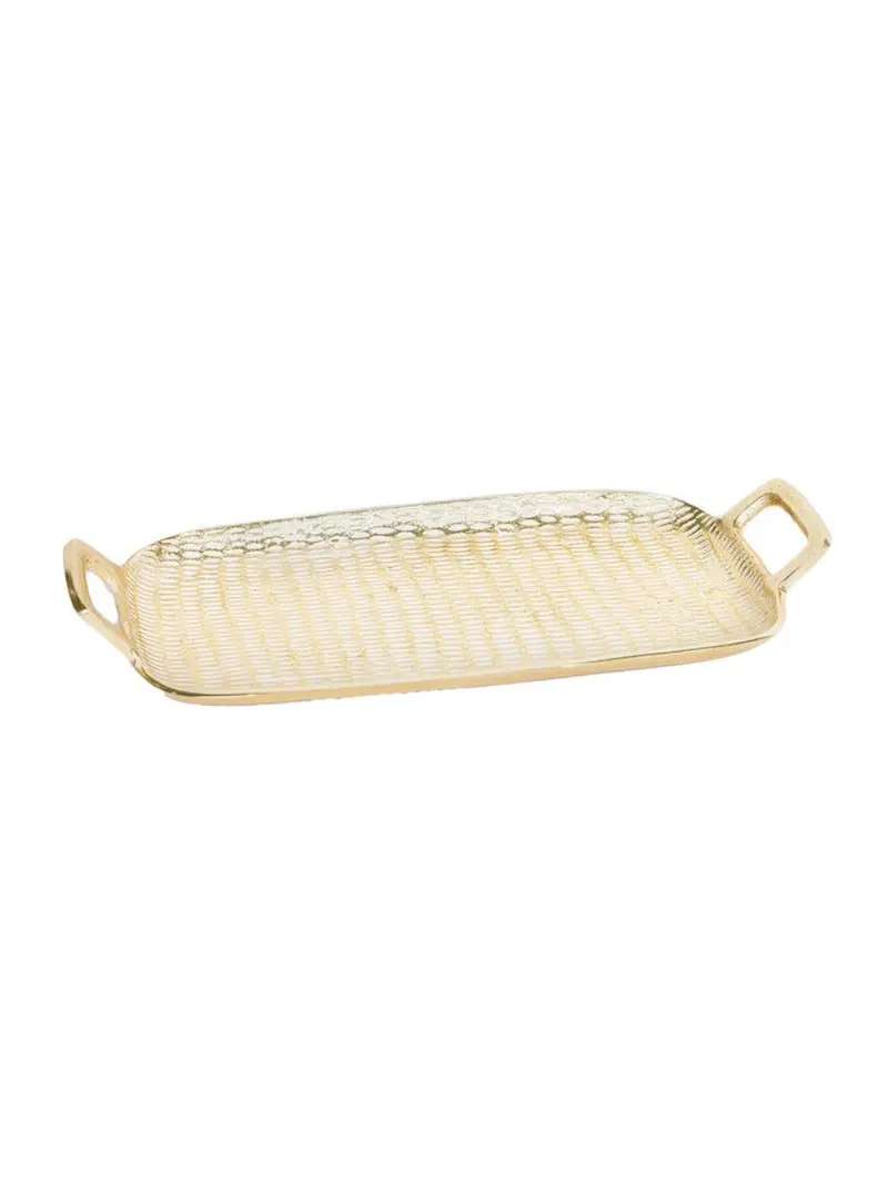 Tray Gold and White Small by Mary Square