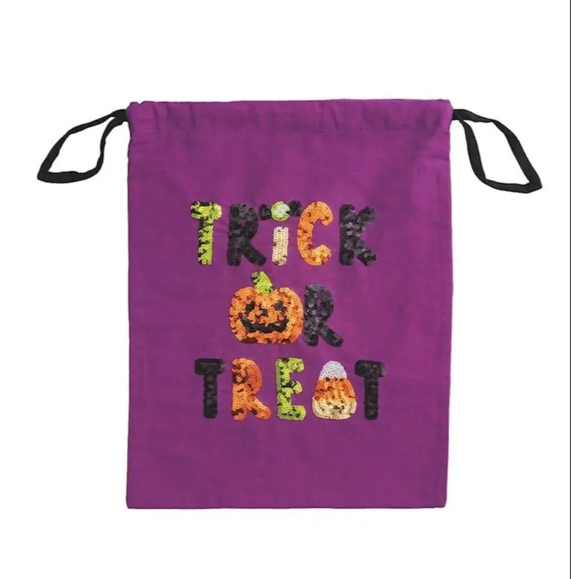 Trick Sequin Pillowcase Treat Bag