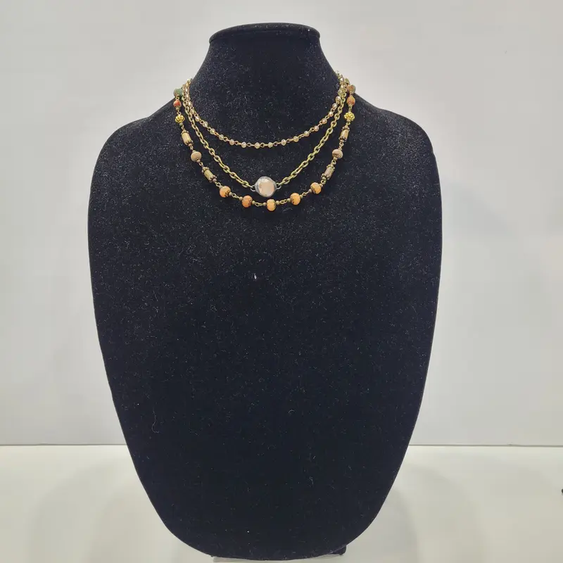 Triple Layered Short Necklace