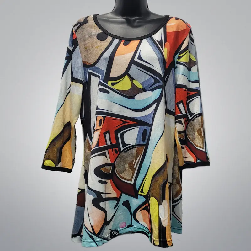 Tunic Abstract Print Dress