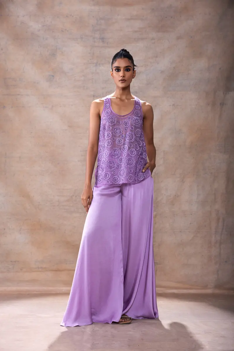 Tunic Top with Flared Pants
