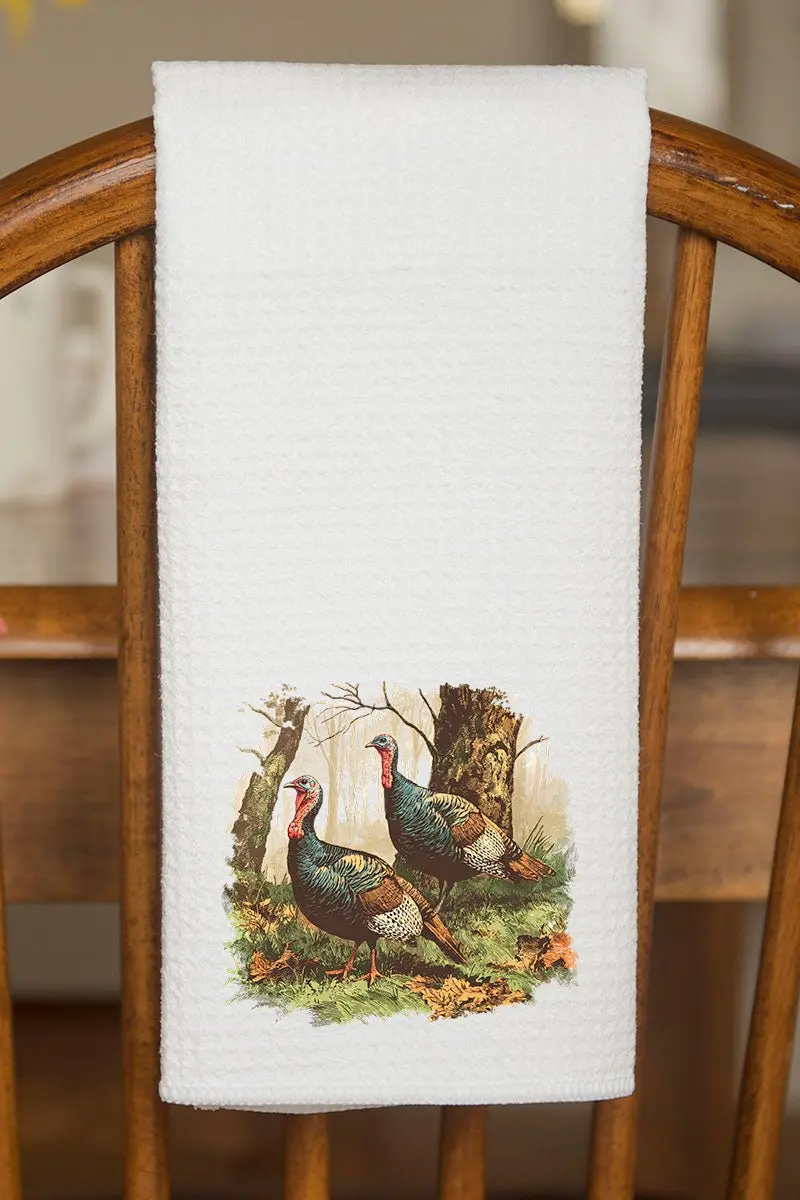 Turkey Trails Waffle Kitchen Towel