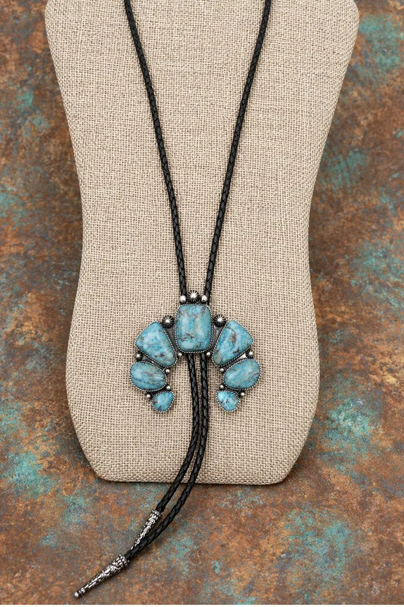 Turquoise Mesa Forge Naja Bolo Tie Necklace