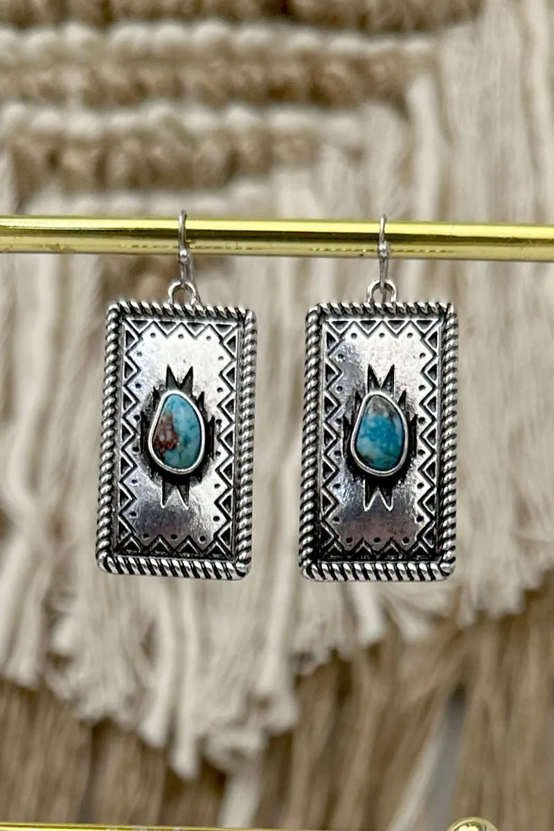 Turquoise Taos Trails Earrings