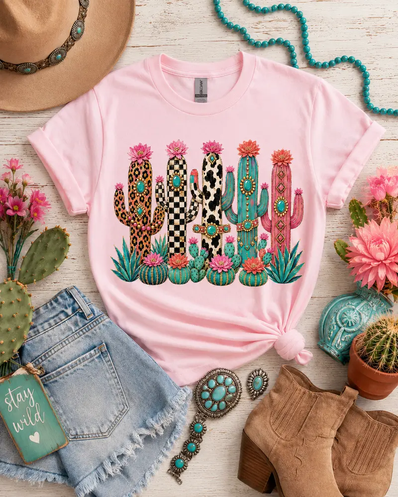 Turquoise Trails Boujee Tee (Pink)