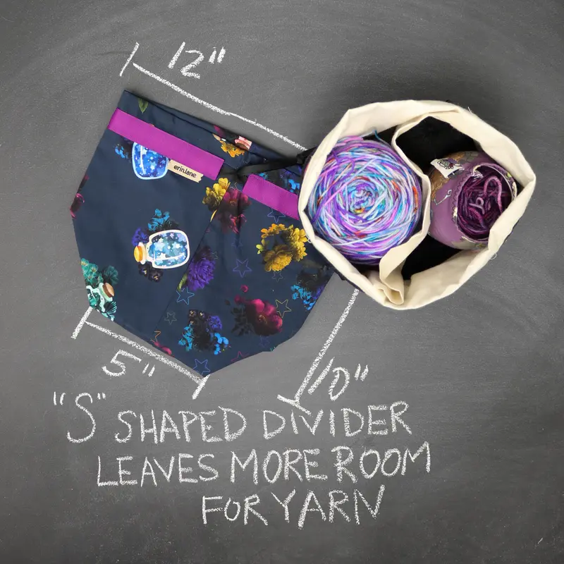 Twofer Drawstring Bag in Catch a Falling Star