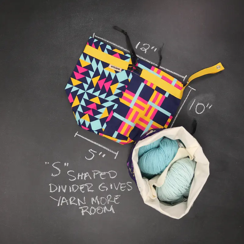 Twofer Drawstring Bag in Just Press Play
