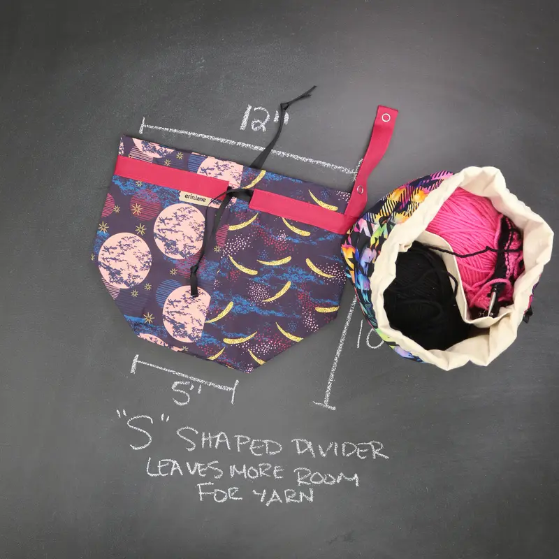 Twofer Drawstring Bag in Moon Shadow Rosé