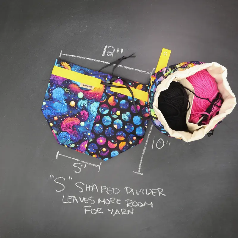 Twofer Drawstring Bag in Technicolor Twilight