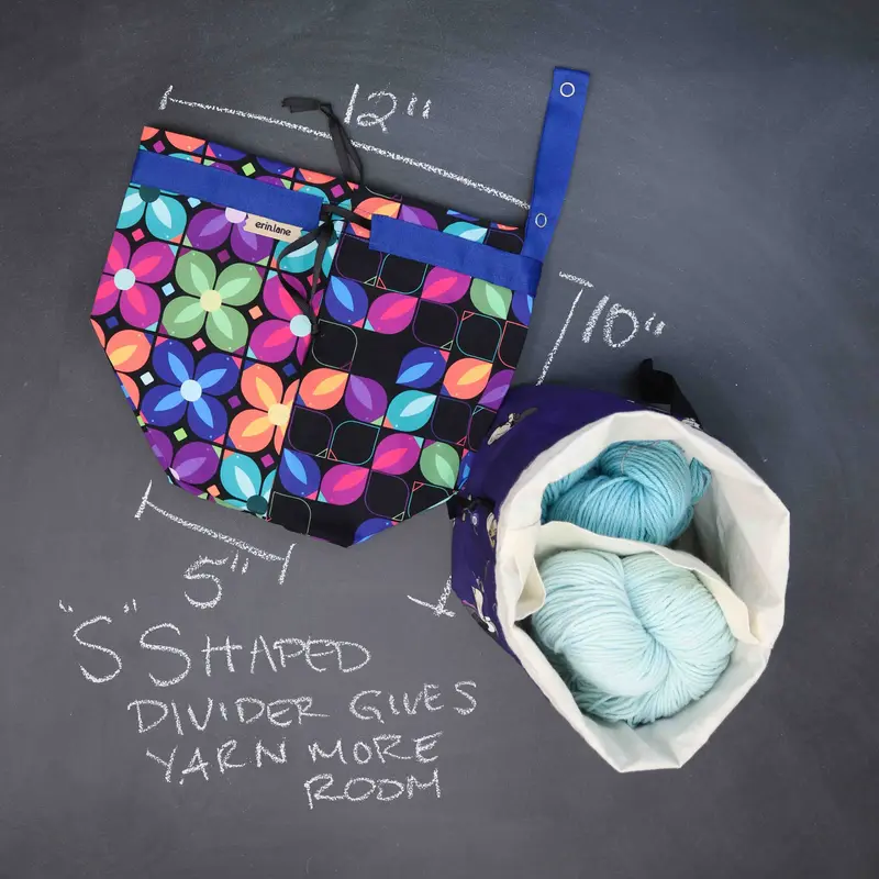 Twofer Project Bag in Birds in Bloom