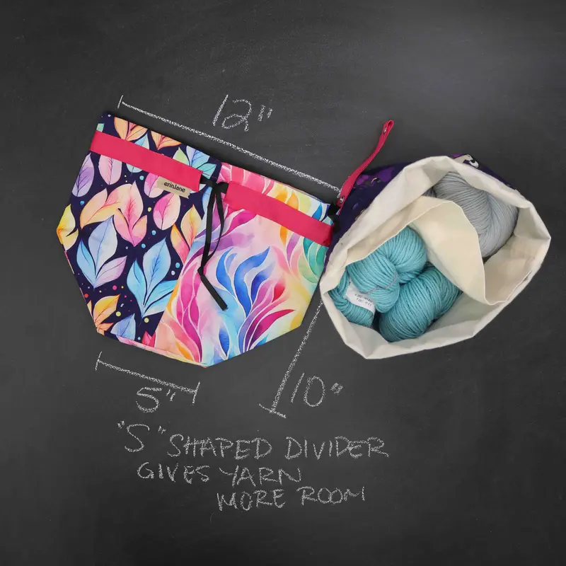 Twofer Project Bag in Falling for Color