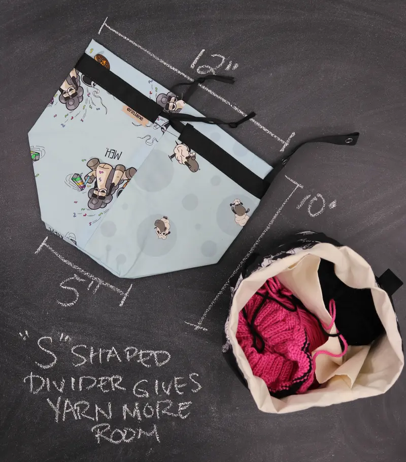 Twofer Project Bag in Larry "Meh"