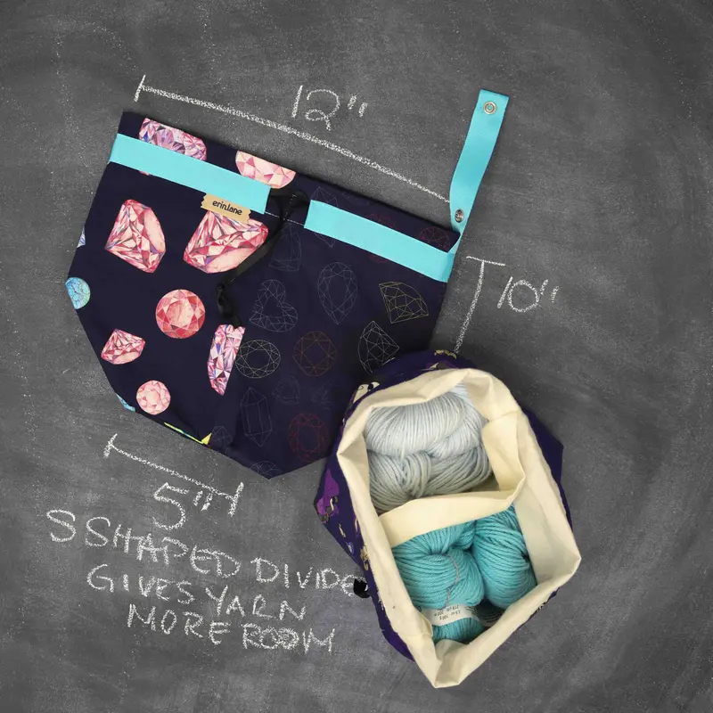 Twofer Project Bag in Multifaceted Hues