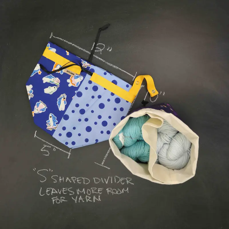 Twofer Project Bag inn Shark Bait