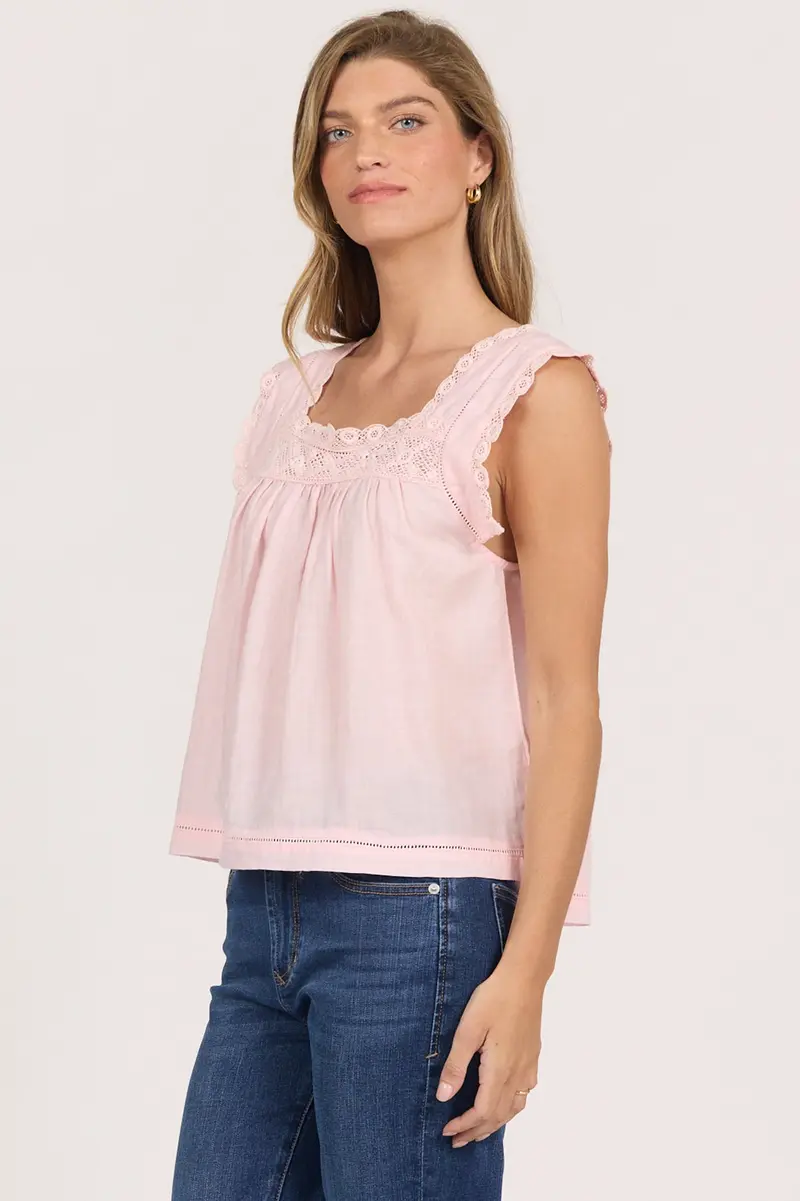 Una Top in Pale Lilac