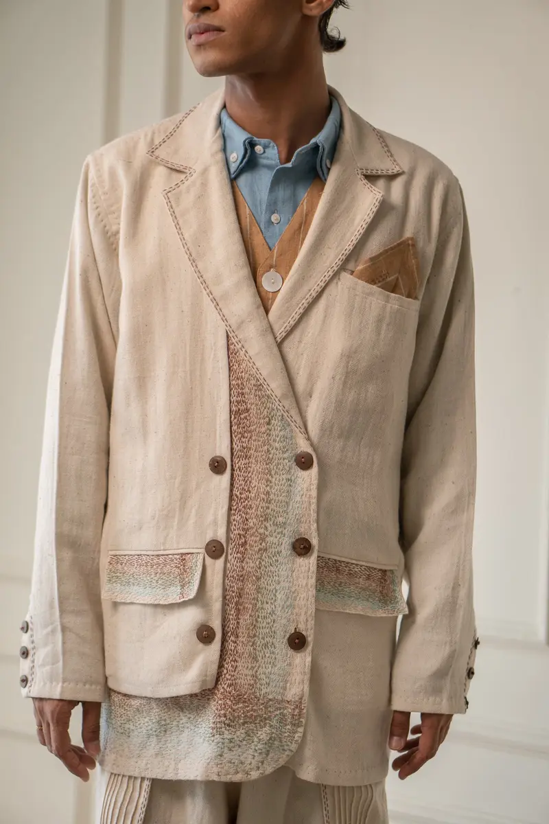 Unisex Double-Breasted Jacket