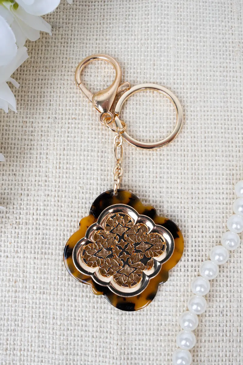 Urban Muse Goldtone Keychain