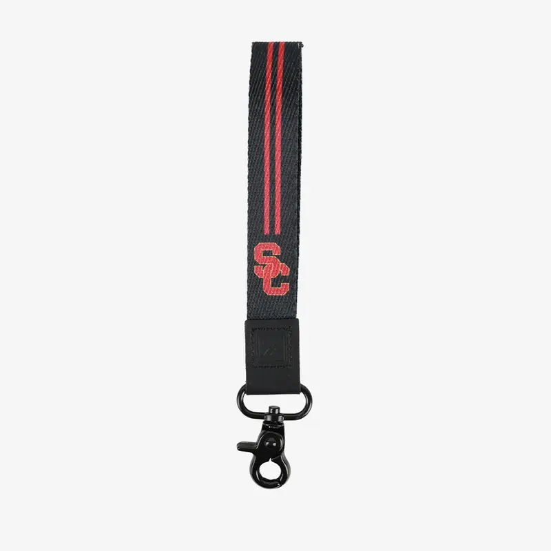 USC Black - Wristlet Keychain