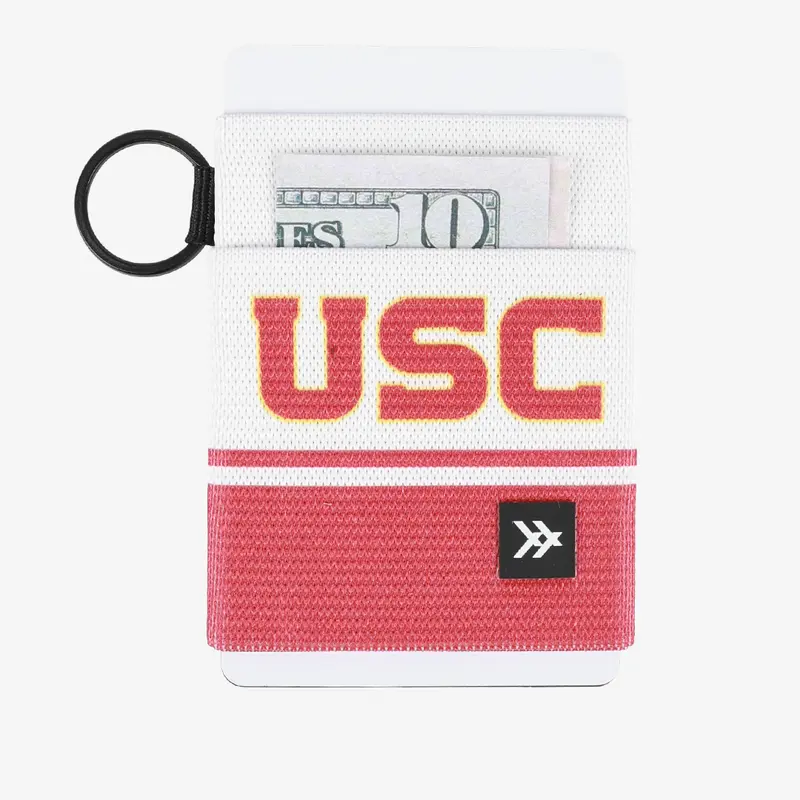 USC White - Elastic Wallet