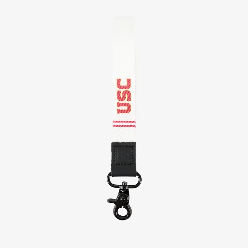 USC White - Wristlet Keychain