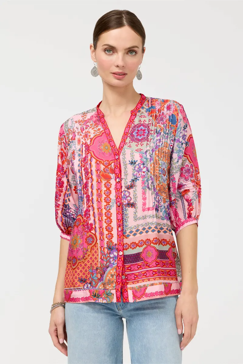 Vacanza Blouse in Tami Scarf