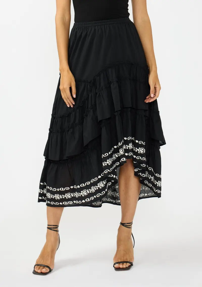 Valeria Embroidered Skirt