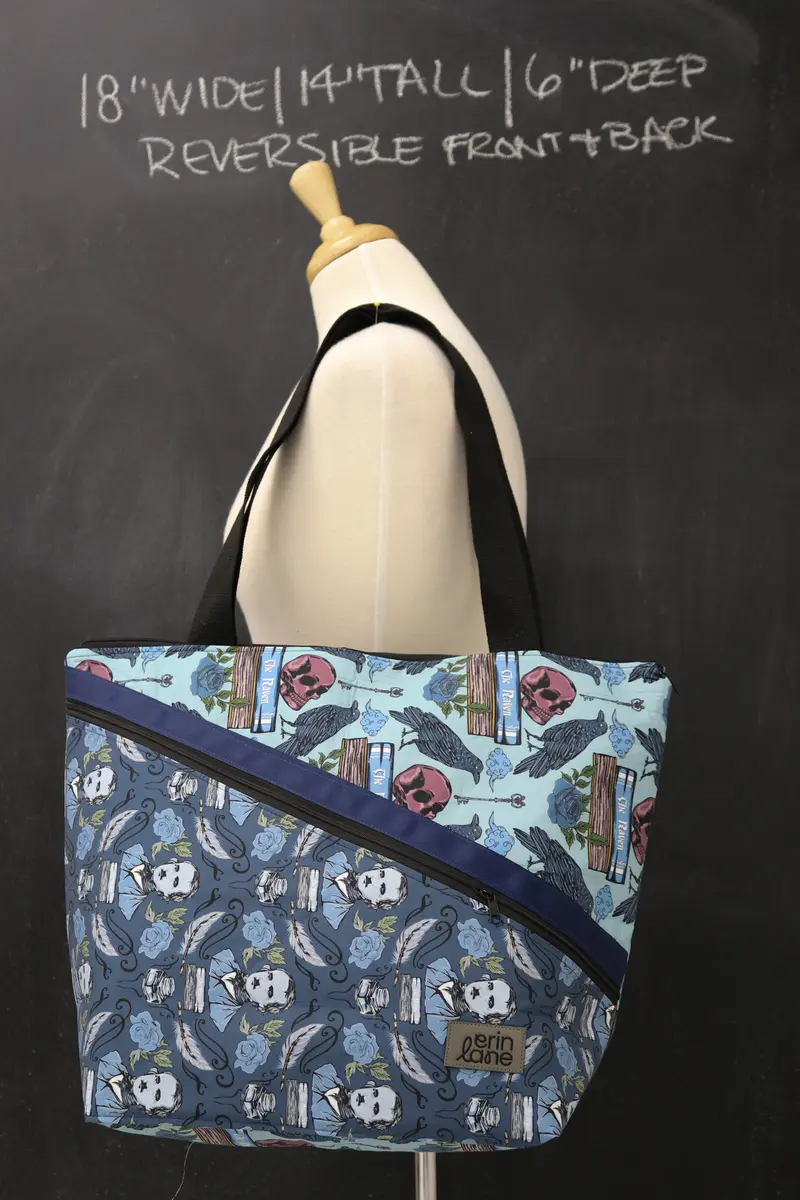 Vantage Reversible Tote Bag in The Raven