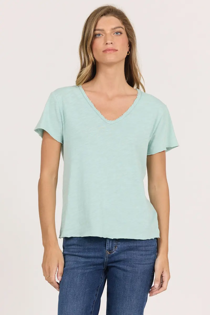Vanya Tee in Canal Blue