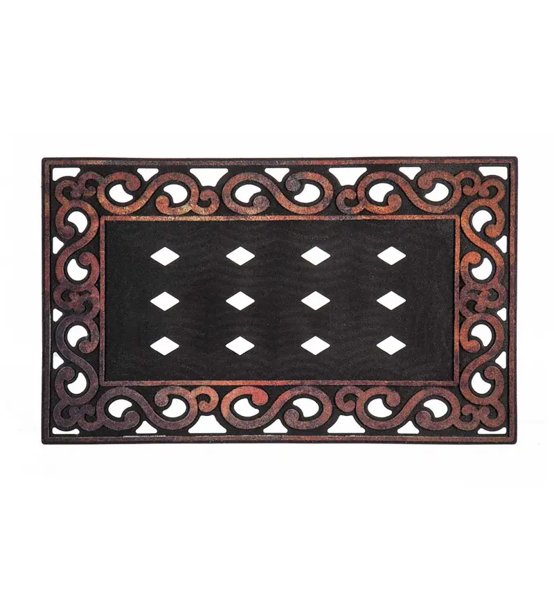Variegated Scroll Sassafras Mat Tray by Evergreen
