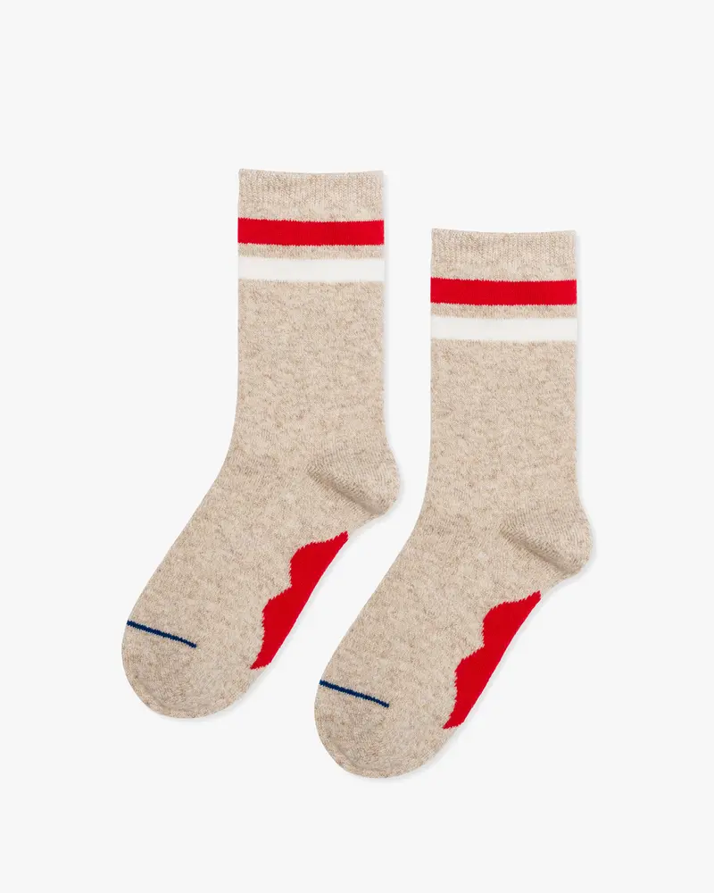 Varsity Cashmere Crew Socks